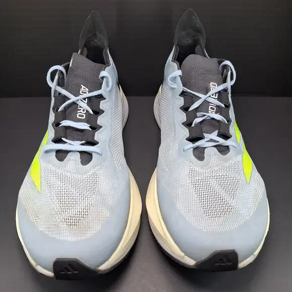 Adidas Adizero Boston 12 Wonder Blue Lucid Lemon Shoes ID4233 Men's Size 12 - Picture 5 of 12